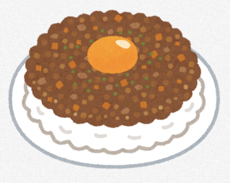 キーマカレーのイラスト