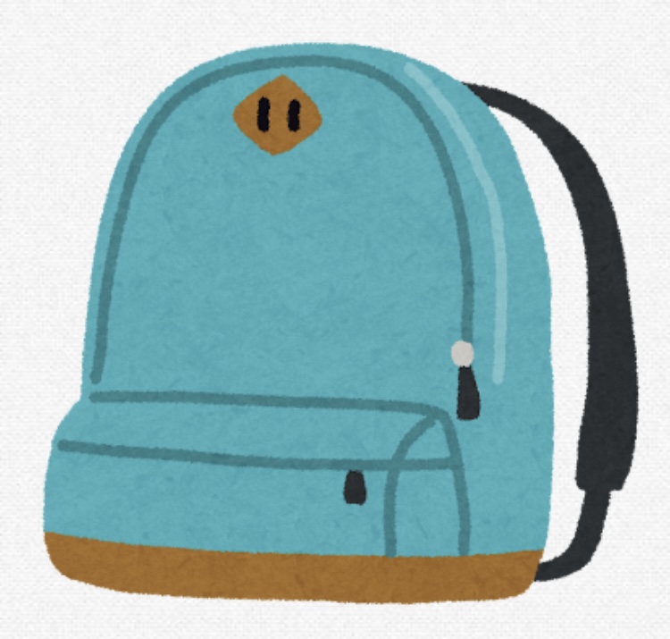 リュックのイラスト
