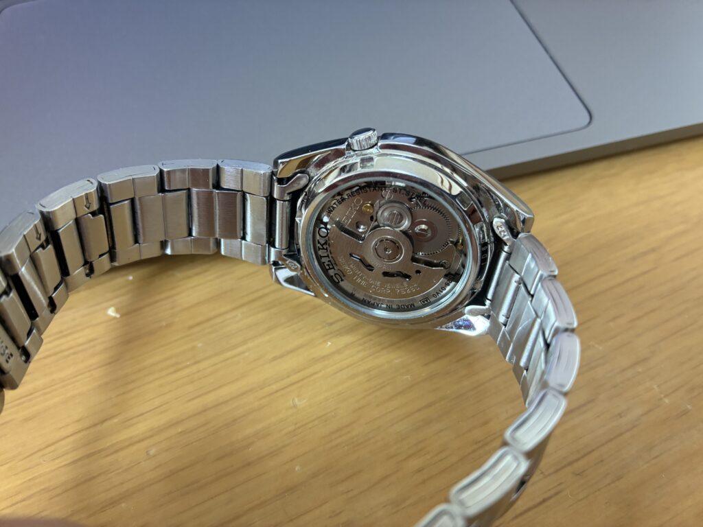 SEIKO5 シースルーバック