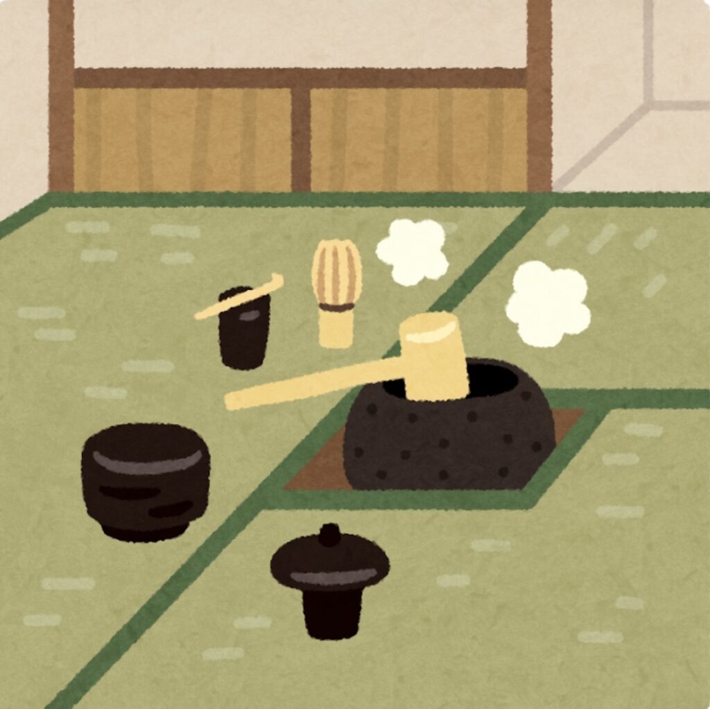 茶室のイラスト