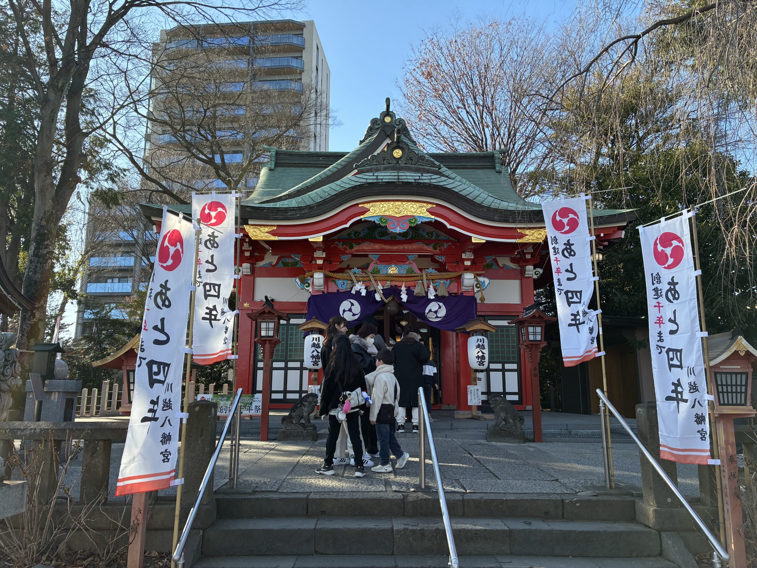 川越八幡宮の拝殿